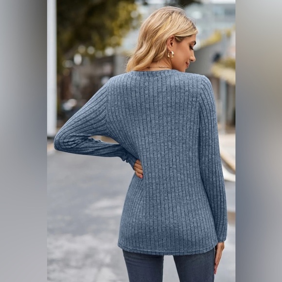 Texture Treasure Sweater With Button Shirt - Picture 4 of 5